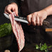 HOSHANHO Butcher Knife Set, Sharp Kitchen Knife Set & Roll Bag Gift for Men