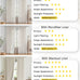 Vision Home Natural Linen Pinch Pleated Semi Sheer Curtains 42Wx90Lx2