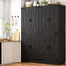 Unikito 71" Tall Kitchen Pantry Cabinet with Farmhouse Barn Doors