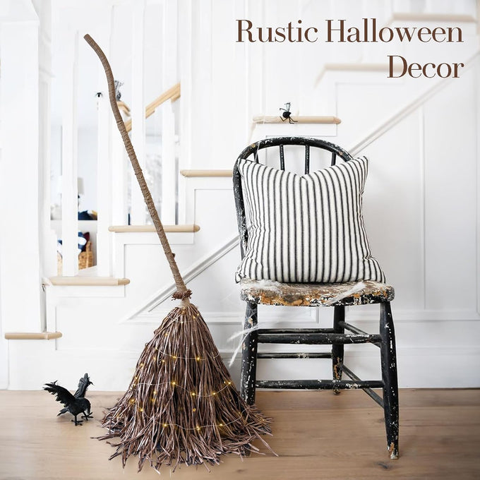 Halloween Decorations - 5.5 Ft Giant Light-Up Witches Broom