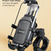 BRCOVAN Heavy Duty UTV Phone Mount Holder with Vibration Dampener