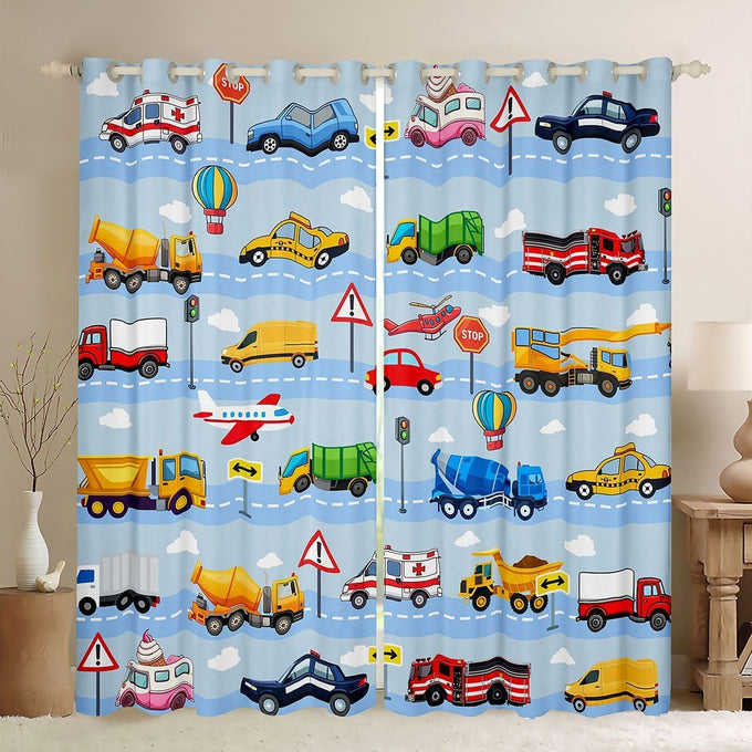 Feelyou Ambulance Blackout Curtains for Bedroom Living Room 42 x 84 Inch