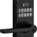 Kwikset 917HFL-514S Smartcode Keypad Electronic with Halifax Lever SmartKey with 6AL Latch and RCS Strike Matte Black Finish