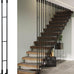 Customizable Styles Wrought Iron Balusters, Black/Gold/White Stair Rods for Steps/Corridor, Universal Metal Stair Spindles for Prevent Falling(Gold (1 pc),30in/76cm)