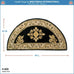 Minuteman International Noir Jardin Wool Hearth Rug, Half Round