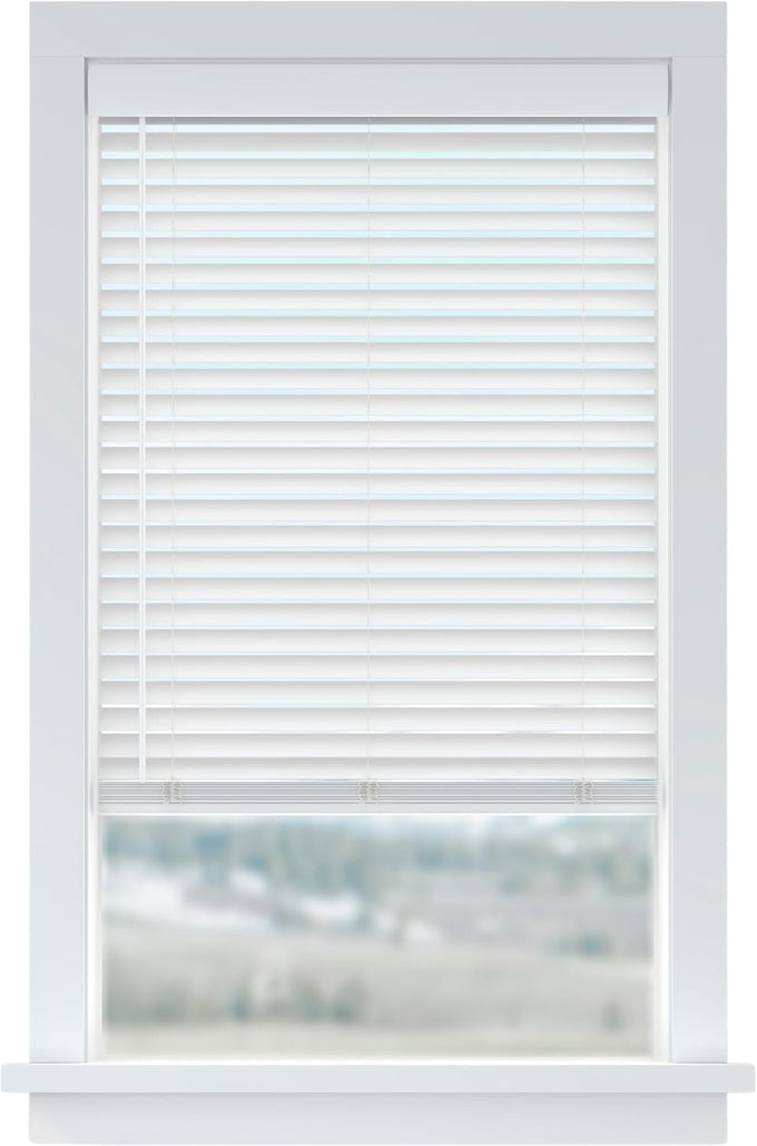 LEVOLOR Basics Cordless Faux Wood Blinds for Indoor Windows, 34" x 72"