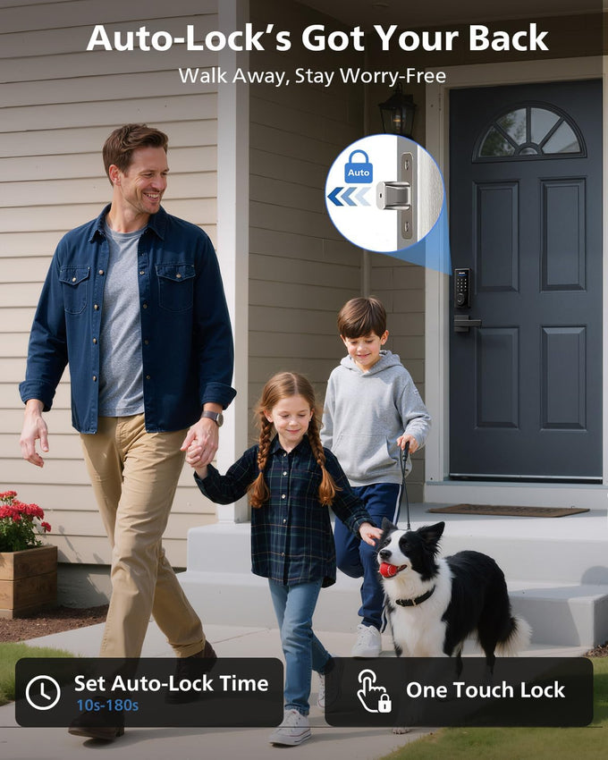 Philips Fingerprint Door Lock, WiFi Front Door Lock Set with Touchscreen
