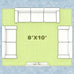 8x10 Rugs for Living Room Washable Green Area Rug Rugs for Bedroom