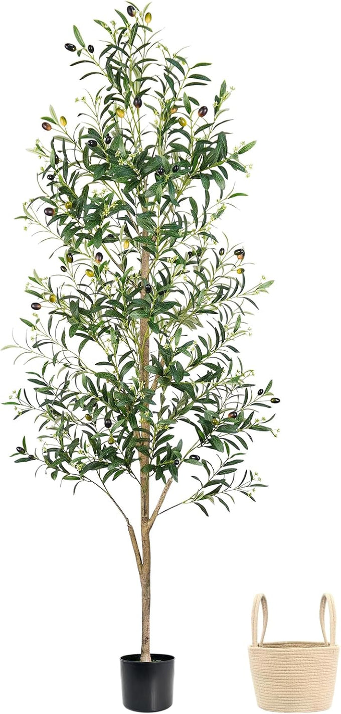 Caxchiling Artificial Olive Tree 6FT, Faux Floor Tree Indoor Outdoor