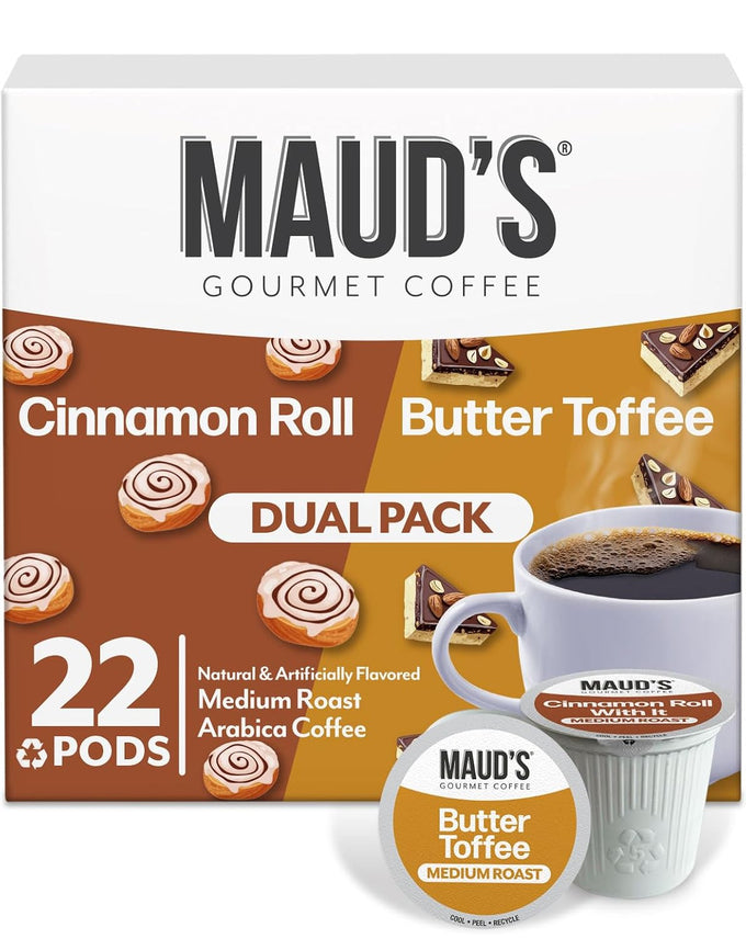 Maud's Super Flavored Coffee Pods Variety Pack, 80ct, 16 Assorted Flavors