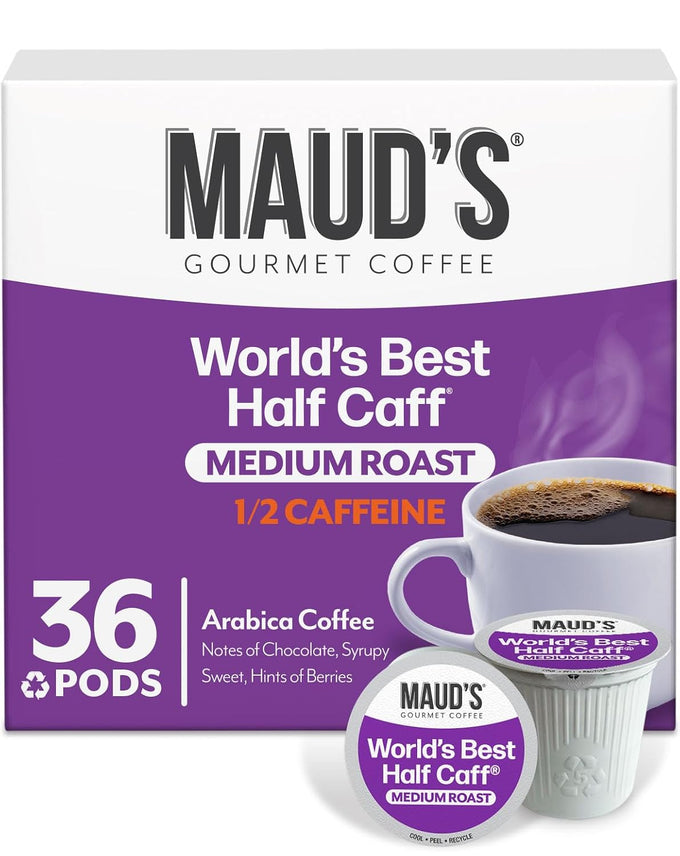 Maud's Half Caff Medium Roast Coffee Pods, 100ct