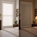 LazBlinds No Drill Cordless Day Night Cellular Shades, 34.5"W x 64"H, White