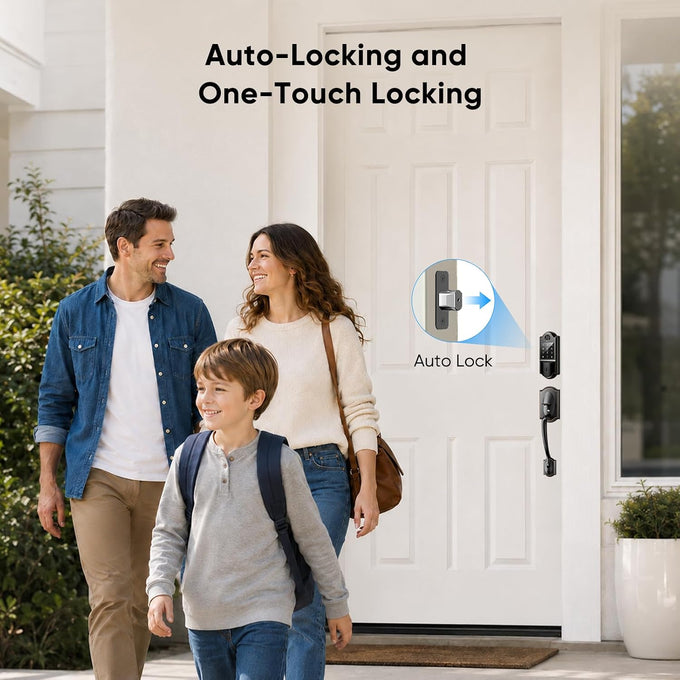 Keyless Entry Door Lock with Auto Locking, Smart Locks for Front Door