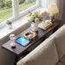 Wood Console Table, 3-Tier Accent Sofa Table (Black)