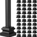Moxweyeni 96 Pcs Iron Baluster Shoes for Square Staircase Balusters