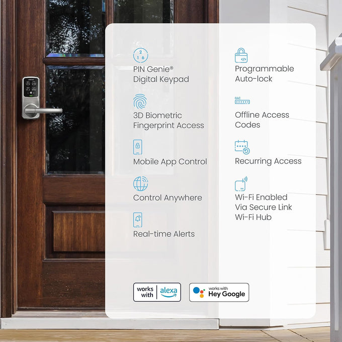 Lockly Secure Pro Wi-Fi Smart Lock with Handle