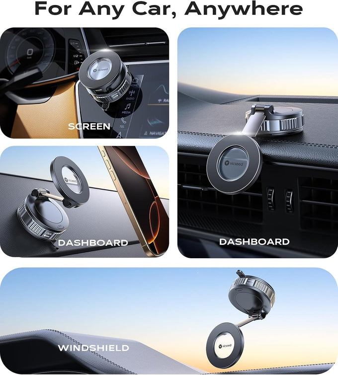 VICSEED Car Phone Holder for Magsafe Car Mount [85 LBS Strongest Suction]