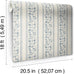 NuWallpaper x Morris & Co. Rosehip Stripe China Blue Peel and Stick Wallpaper, MCS6609