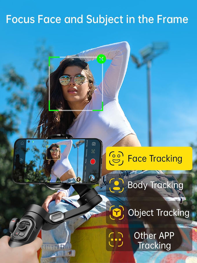 AOCHUAN Smart XE 3-Axis Gimbal Stabilizer for iPhone&Android,Foldable