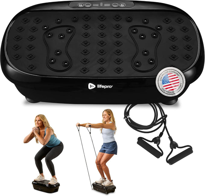 Lifepro HexaPlate Vibration Plate Exercise Machine with Magnetic Acupoints