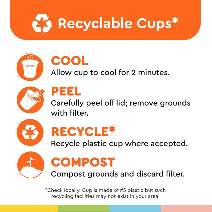 BIGGBY® Best Single Serve Coffee, Recyclable Plastic Cups, 80 Count Box, Medium Roasted