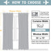 ChrisDowa Linen Drapes for Bedroom & Living Room 100% Blackout Curtains 96"