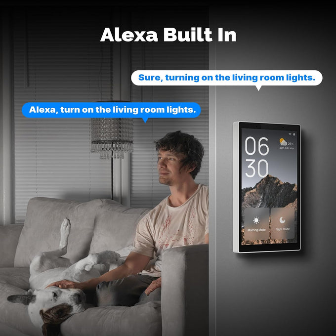 MOES Smart Home Control Panel with Alexa Built-in, Zigbee Hub