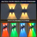 Solar Fence Lights Outdoor,5 Color Modes Up & Down Solar Wall Lights,12Pack