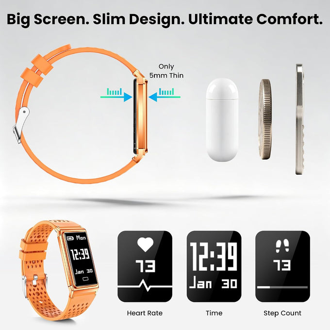 Fitness Tracker with Heart Rate & Sleep Tracking