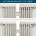 PRIMROSE Cream Ivory Curtains 108 inch for Living Room,2 Panels Drapes Blackout Rod Pocket Back Tab Window Treatment Room Darkening Thick Decorative Curtains for Bedroom