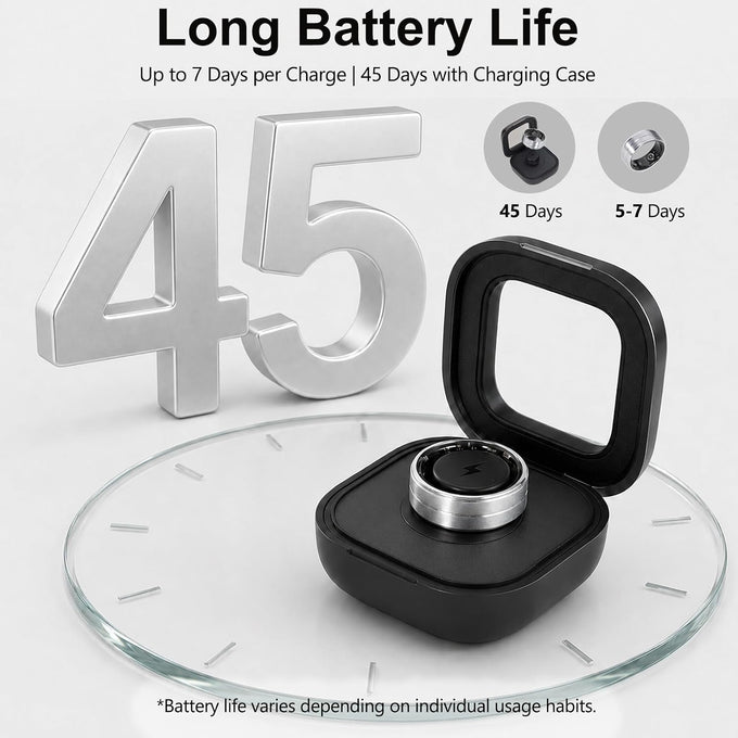Smart Ring for Women Fitness Ring Health Ring, No Subscriptio Black 10#