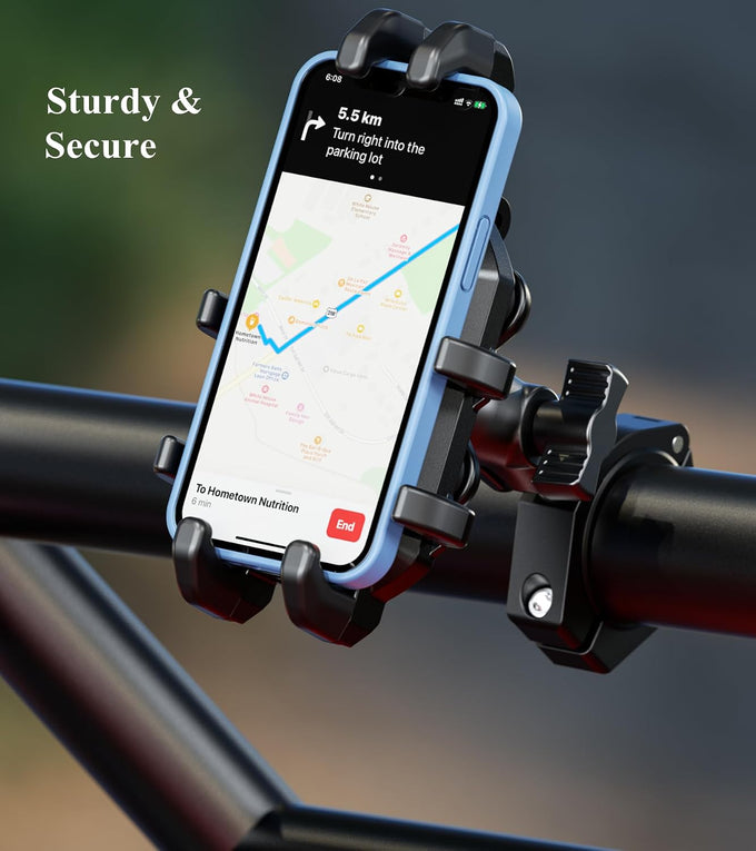 BRCOVAN Heavy Duty UTV Phone Mount Holder with Vibration Dampener
