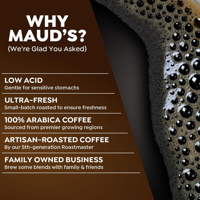 Maud's Dark Roast Coffee Pods, 100ct