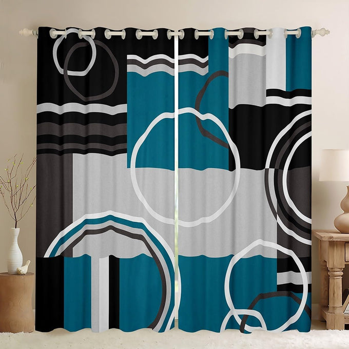 Erosebridal Ombre Blackout Curtains Tie Dye Gradient Darkening Curtains Girl Batik Pink Purple Blue Window Treatments Rainbow Iridescent Window Drapes 52"x84",2 Panels