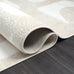 Abani Nuevo Collection Area Rug - Modern Geometric Beige/Cream Design - 4'x6' - Easy to Clean - Durable for Kids and Pets - Non-Shedding - Medium Pile - Soft Feel - for Living Room, Bedroom & Office