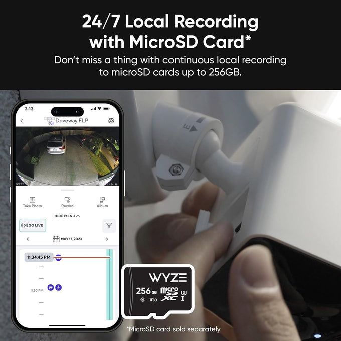 WYZE Floodlight Camera Pro, 2.5K HD Outdoor Security Camera 3000-Lumen LEDs