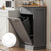 AHB 13 Gallons Tilt Out Trash Cabinet,for Kitchen Living Room, Grey