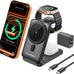 25W Travel Charger 3 in 1 Foldable Magnetic Wirelss Charging Station
