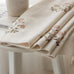 DrapePalette - Linen Blend Pinch Pleated Curtains 96 Inches Long for Living Room, Bedroom, Dining Room, Light Filtering Curtains 2 Panels Set, Modern Floral Printed Design, Beige White, 30" W x 96" L