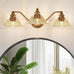 Redluck 3-Light Vintage Bathroom Light Fixtures, Vanity Lights Brass Gold