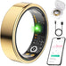 Smart Ring for Women Men, Health Tracker, Fitness Ring (Black, 9#)