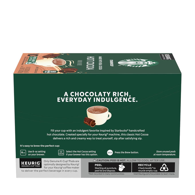 Starbucks K-Cup Coffee Pods, Flavored Hot Cocoa, Classic Hot Cocoa, 60 Keurig Pods