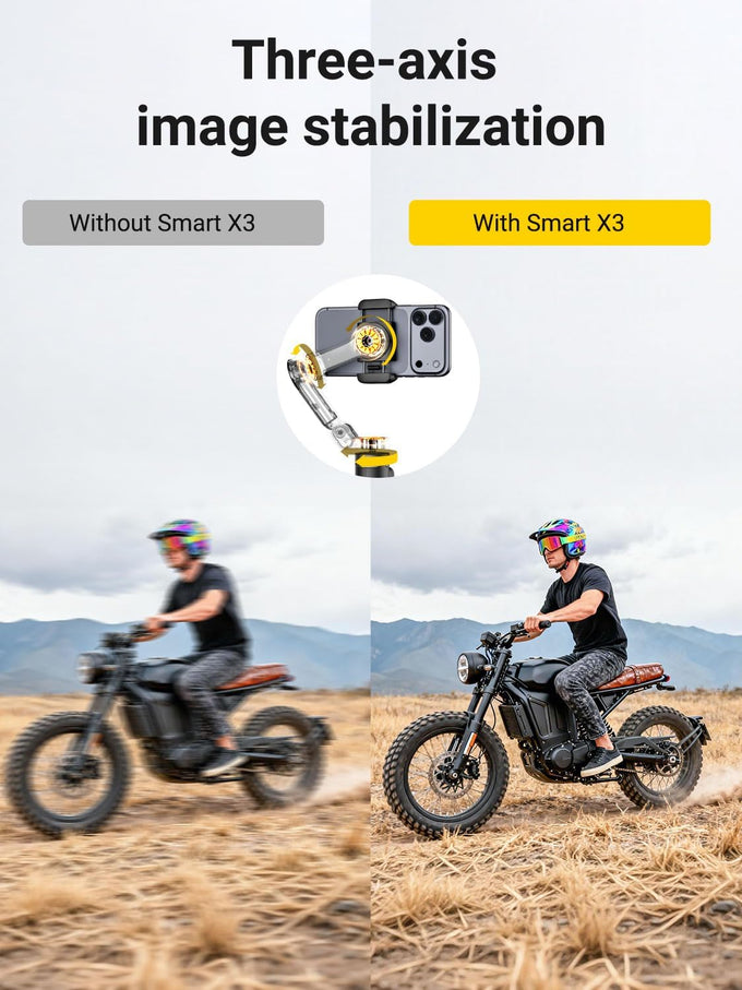 AOCHUAN Smart X3 360° Pan Rotation Gimbal Stabilizer for iPhone w/Remote