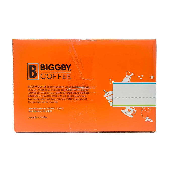 BIGGBY® Best Single Serve Coffee, Recyclable Plastic Cups, 80 Count Box, Medium Roasted