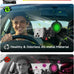 MAGIC JOHN Metal Car Phone Holder 360° Rotation Suction Mount Windshield