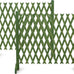 VINGLI 2Pcs Expandable Garden Fence with Arched Top, 31.5in Freestanding Lattice Fence, Solid Wood Retractable Trellis, Instant Room Divider, Extentable Pet Gate for Home Patio Yard (Teak)