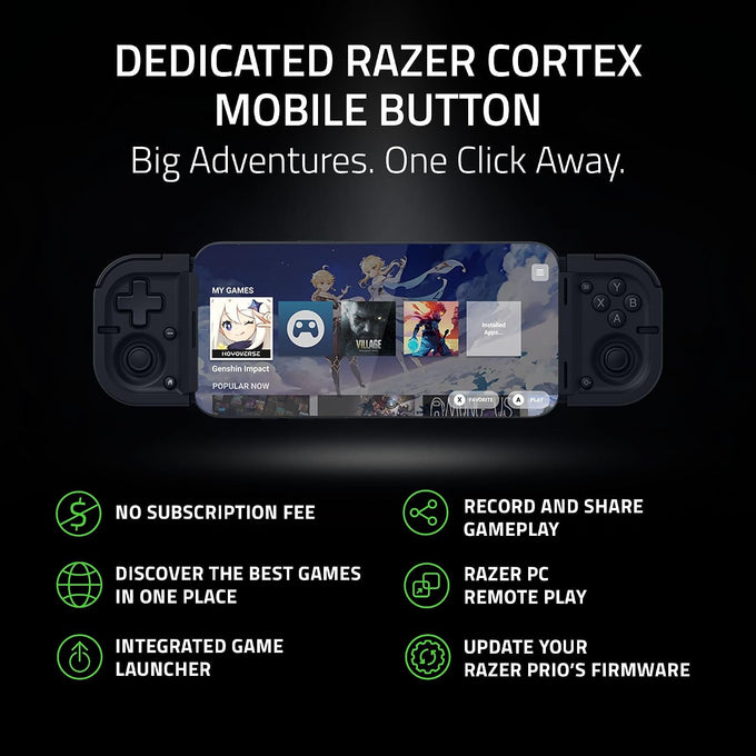 Razer Prio Foldable USB-C Mobile Gaming Controller for Android & iPhone