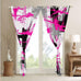 Feelyou Rose Abstract Art Curtains Living Room 2 Panels 52 x 84 Inch Kids