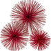 Modern Day Accents 5250 Erizo Spiked Large Red Sphere, 10" D