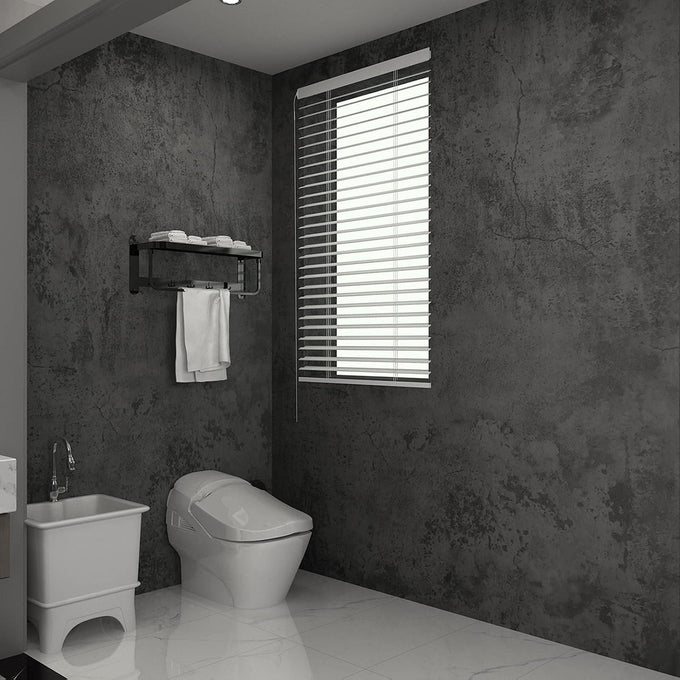 3YECAO 16"×118" Thick Blue Grey Peel and Stick Concrete Wallpaper 3d Faux Gray Concrete Contact Paper Vinyl Wrap DIY Self Adhesive Matte Grey Cement Wallpaper Tile Sticker for Countertops Walls Drawer